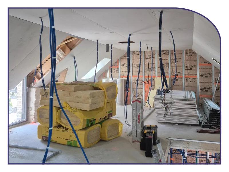 pose de plaque de platre breal sous vitre